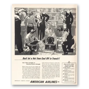 1952 American Airlines Print Ad | Hot Item