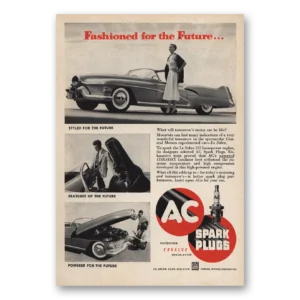 1952 AC Spark Plugs Print Ad | Fashioned Future