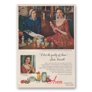1952 Avon Print Ad | Linda Darnell