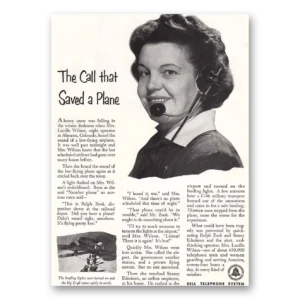 1952 Bell Telephone Print Ad | Saved Plane