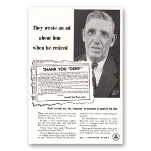 1952 Bell Telephone Print Ad | Wrote Ad