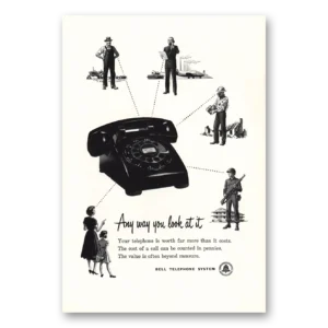 1952 Bell Telephone Print Ad | Look At It