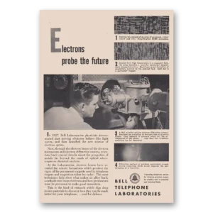 1952 Bell Telephone Print Ad | Electrons