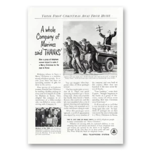 1952 Bell Telephone Print Ad | Marines