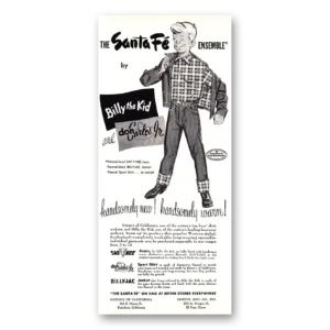 1952 Billy the Kid Print Ad | Don Carlos Jr