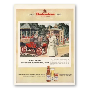 1952 Budweiser Beer Print Ad | Speeded Up