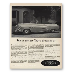 1952 Buick Roadmaster Print Ad | Dreamed Of