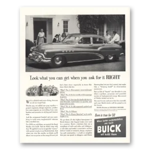 1951 Buick Roadmaster Print Ad | You Can Get