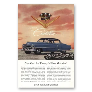 1952 Cadillac Print Ad | New Goal