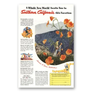 1952 Southern California Print Ad | New World