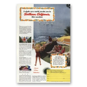 1952 Southern California Print Ad | New World