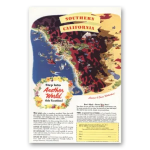 1952 Southern California Print Ad | Another World