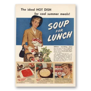 1952 Campbells Soup Print Ad | Ideal Hot Dish