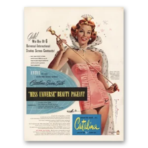 1952 Catalina Swimwear Print Ad | Miss Universe