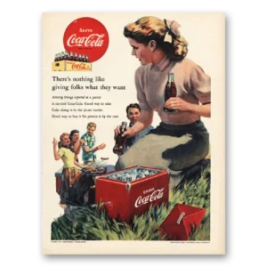 1952 Coca Cola Print Ad | Giving Folks
