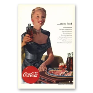 1952 Coca Cola Print Ad | Good Things To Eat