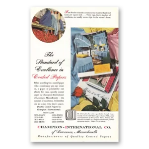 1952 Champion Coated Papers Print Ad | Persian Orientals