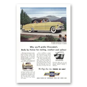 1952 Chevrolet Bel Air Print Ad | Body By Fisher