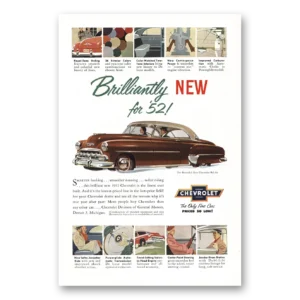 1952 Chevrolet Bel Air Print Ad | Brilliantly Royal