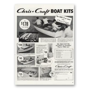 1952 Chris Craft Print Ad | Boat Kits