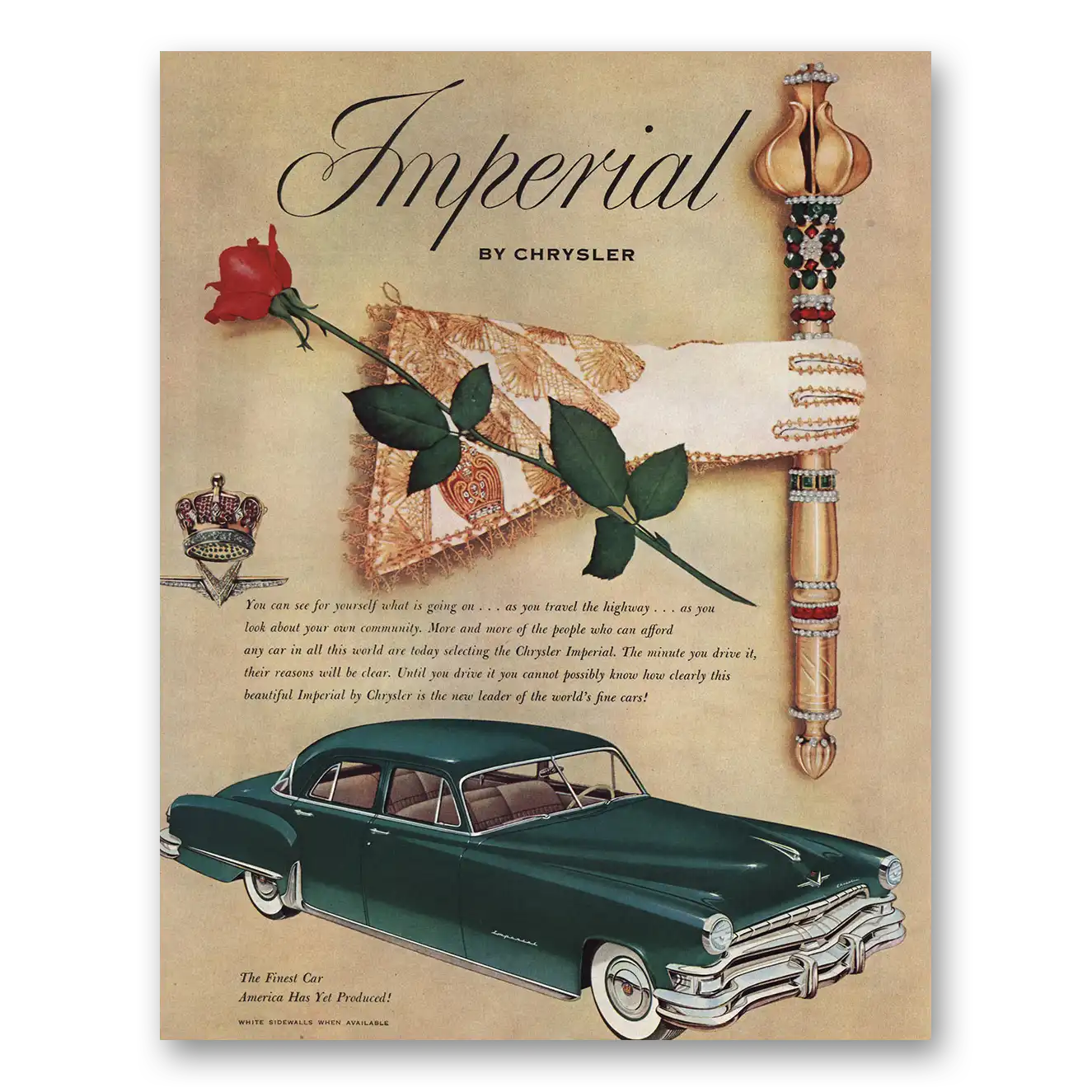 1952 Chrysler Imperial Print Ad | You Can See