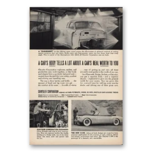 1952 Chrysler Print Ad | Cars Body