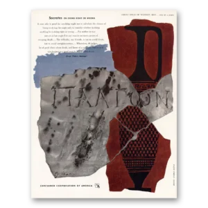 1952 Container Corporation of America Print Ad | Socrates