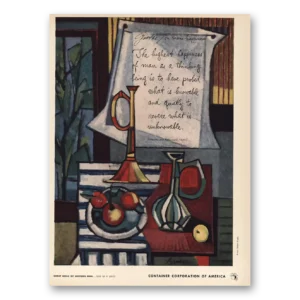 1952 Container Corporation of America Print Ad | Maxims