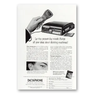 1952 Dictaphone Print Ad | Present Day