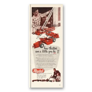 1952 Doepke Model Toys Print Ad | How Thrilled