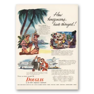 1952 Douglas Print Ad | Honeymoons Have Changed