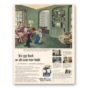 1952 Dutch Boy Paint Print Ad | Old Room New Tricks