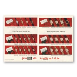 1952 Elgin Watch Print Ad | Which Elgin Should You Give