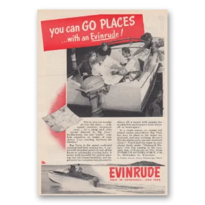 1952 Evinrude Print Ad | Go Places