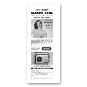 1952 Fedders Air Conditioning Print Ad | Jane Russell