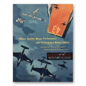 1952 Foote Bros Print Ad | Quality Performance