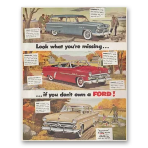 1952 Ford Print Ad | You're Missing