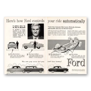 1952 Ford Print Ad | Controls Ride