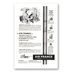 1952 Air France Print Ad | Gay Holiday