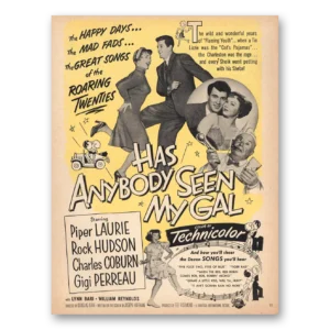 1952 Has Anybody Seen My Gal Promo Print Ad | Piper Laurie