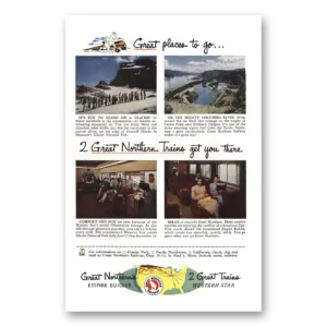 1952 Great Northern Railway Print Ad | Get You There