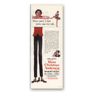 1952 Hans Christian Andersen Print Ad | Danny Kaye