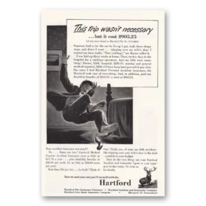 1952 Hartford Insurance Print Ad | Necessary