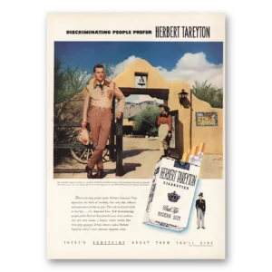 1952 Herbert Tareyton Print Ad | Leonard Jarvis Cushing