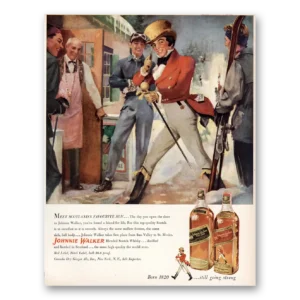 1952 Johnnie Walker Print Ad | Favourite Son