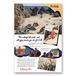 1952 Kodak Film Print Ad | Old World