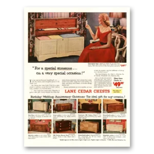 1952 Lane Furniture Print Ad | Cedar Chest Special Someone