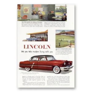1952 Lincoln Cosmopolitan Print Ad | Modern Living