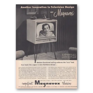 1952 Magnavox Television Print Ad | Innovation
