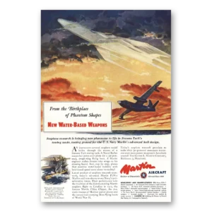 1964 Martin Seaplanes Print Ad | Phantom Shapes